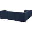 Meridian Furniture Relax Navy Velvet Modular Sectional