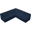 Meridian Furniture Relax Navy Velvet Modular Sectional