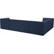 Meridian Furniture Relax Navy Velvet Modular Sectional