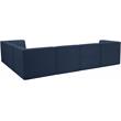 Meridian Furniture Relax Navy Velvet Modular Sectional
