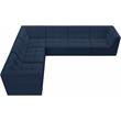 Meridian Furniture Relax Navy Velvet Modular Sectional