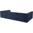 Meridian Furniture Relax Navy Velvet Modular Sectional