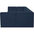 Meridian Furniture Relax Navy Velvet Modular Sectional
