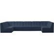 Meridian Furniture Relax Navy Velvet Modular Sectional