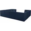 Meridian Furniture Relax Navy Velvet Modular Sectional