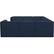 Meridian Furniture Relax Navy Velvet Modular Sectional