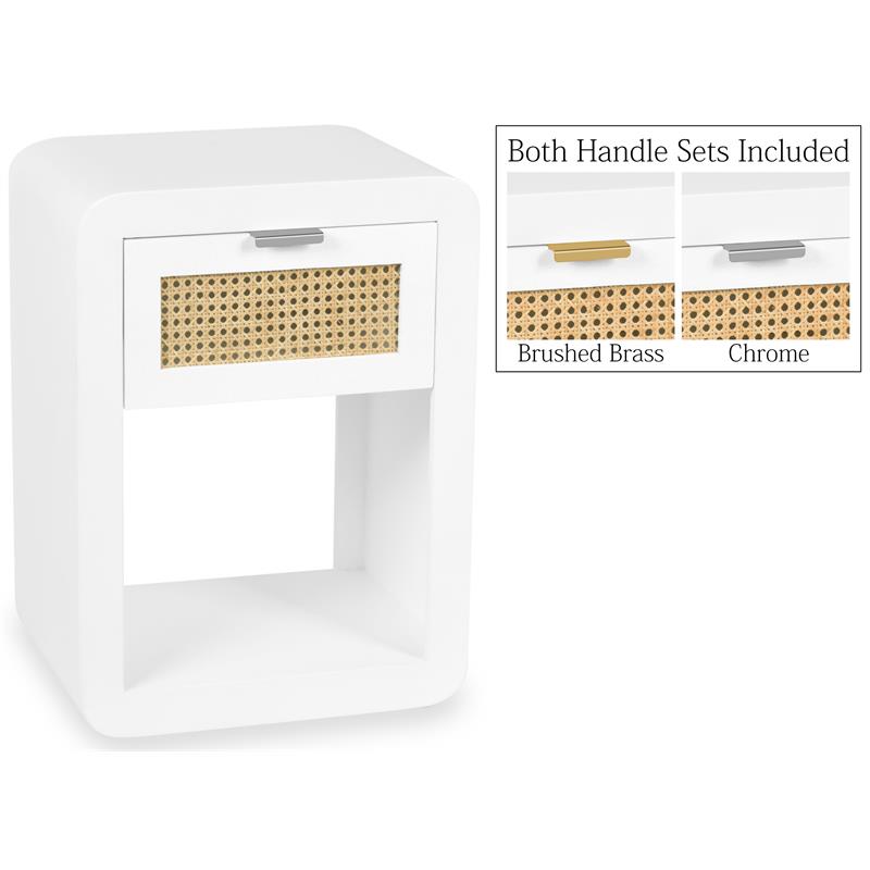 Meridian Furniture Langham White Night Stand