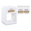 Meridian Furniture Langham White Night Stand
