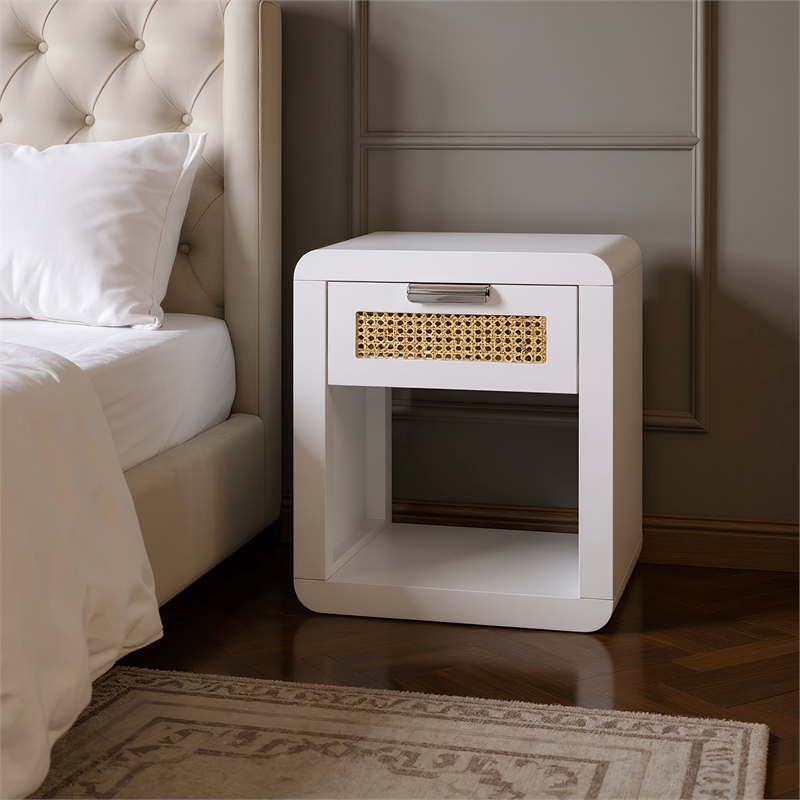 Meridian Furniture Langham White Night Stand