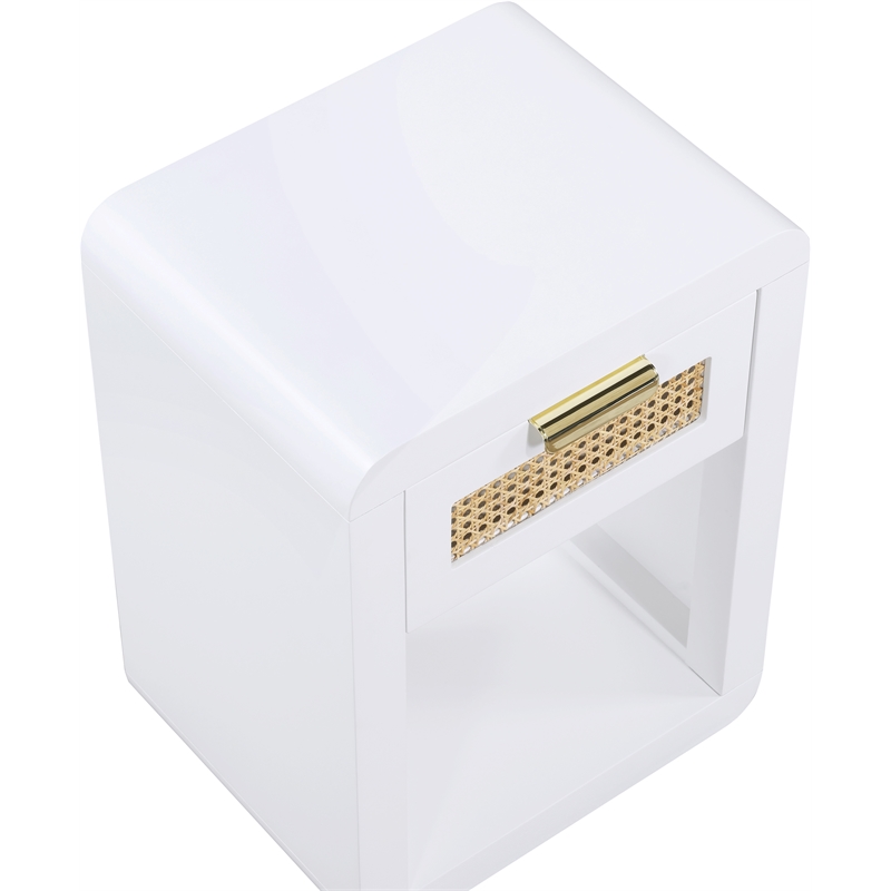 Meridian Furniture Langham White Night Stand