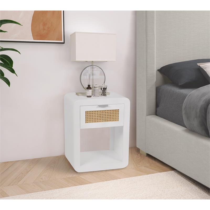 Meridian Furniture Langham White Night Stand