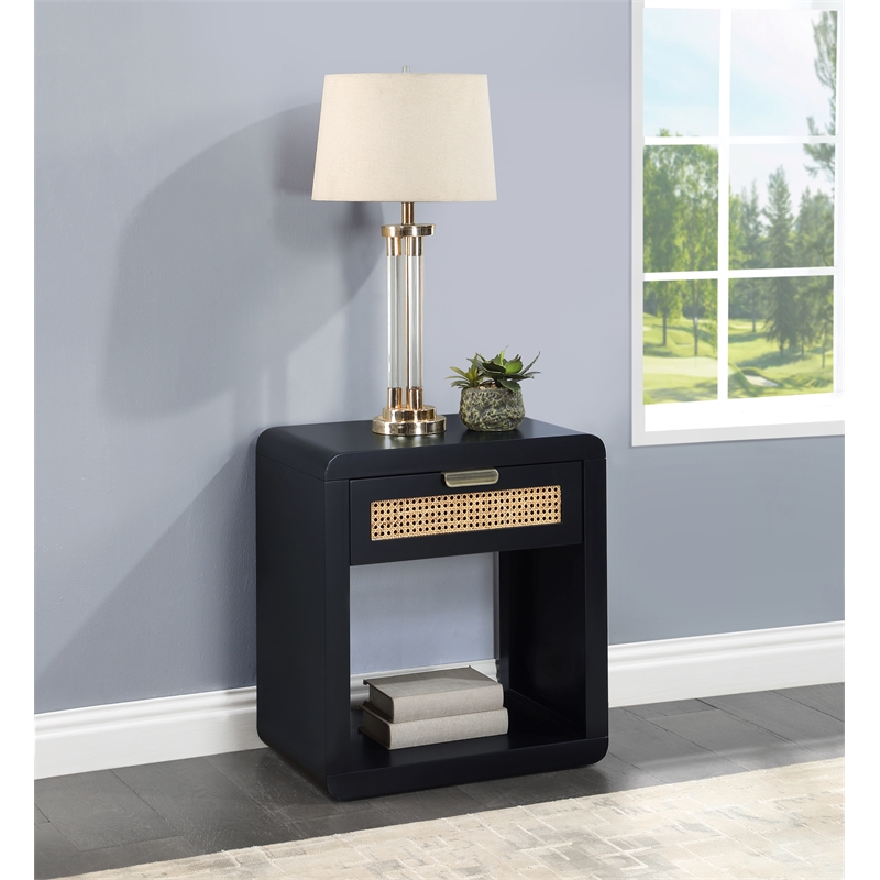 Meridian Furniture Langham Black Night Stand