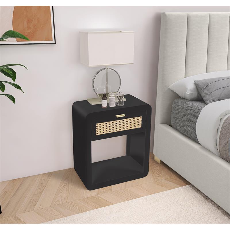 Meridian Furniture Langham Black Night Stand