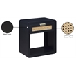 Meridian Furniture Langham Black Night Stand
