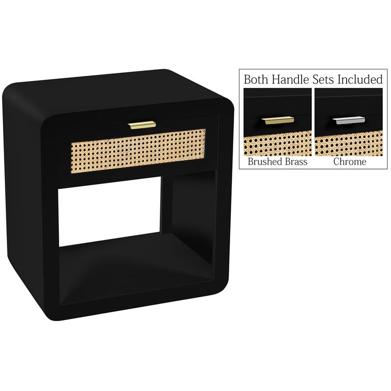Meridian Furniture Langham Black Night Stand