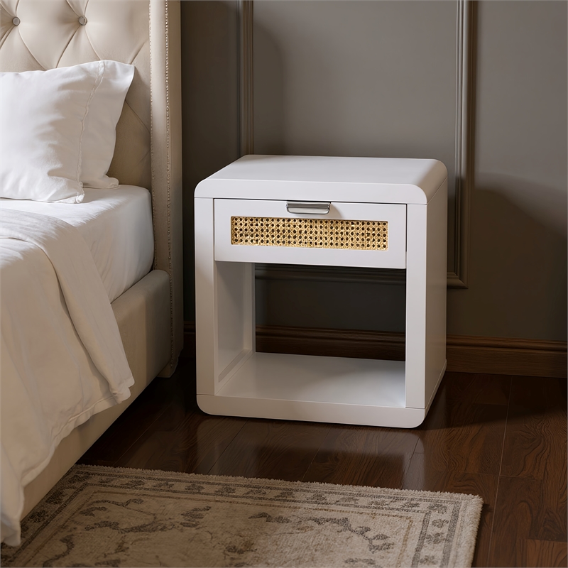 Meridian Furniture Langham White Night Stand