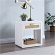 Meridian Furniture Langham White Night Stand