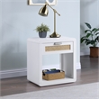 Meridian Furniture Langham White Night Stand