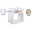 Meridian Furniture Langham White Night Stand