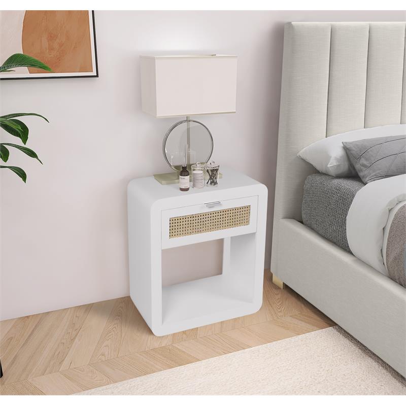 Meridian Furniture Langham White Night Stand