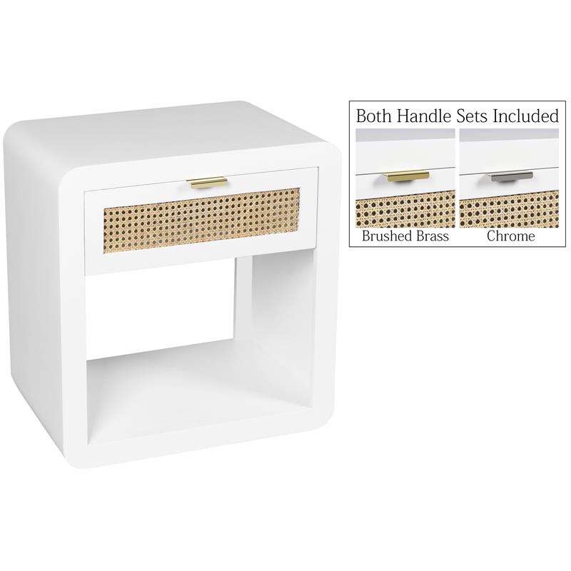 Meridian Furniture Langham White Night Stand