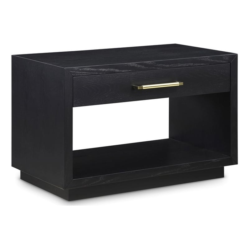 Meridian Furniture Avery Black Wood Veneer Night Stand