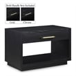 Meridian Furniture Avery Black Wood Veneer Night Stand