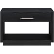 Meridian Furniture Avery Black Wood Veneer Night Stand
