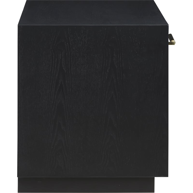 Meridian Furniture Avery Black Wood Veneer Night Stand