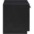 Meridian Furniture Avery Black Wood Veneer Night Stand