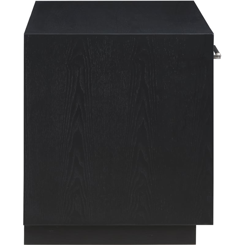 Meridian Furniture Avery Black Wood Veneer Night Stand