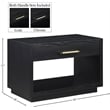 Meridian Furniture Avery Black Wood Veneer Night Stand