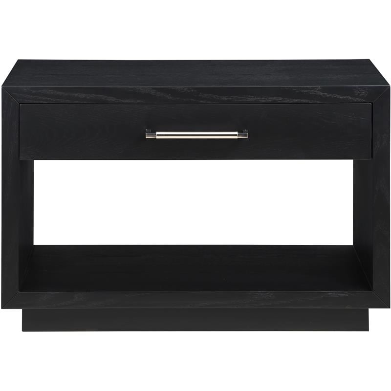 Meridian Furniture Avery Black Wood Veneer Night Stand