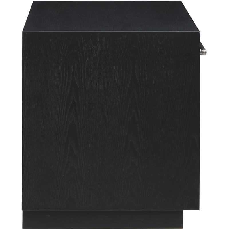 Meridian Furniture Avery Black Wood Veneer Night Stand
