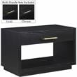 Meridian Furniture Avery Black Wood Veneer Night Stand