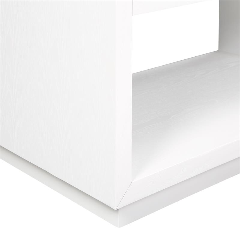 Meridian Furniture Avery White Wood Veneer Night Stand