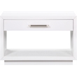 Meridian Furniture Avery White Wood Veneer Night Stand