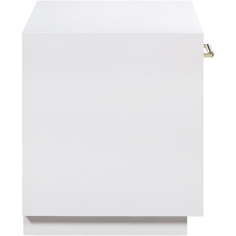 Meridian Furniture Avery White Wood Veneer Night Stand