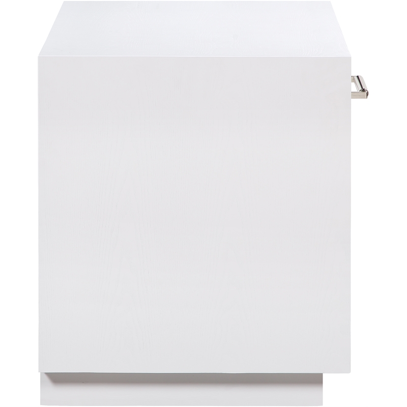 Meridian Furniture Avery White Wood Veneer Night Stand