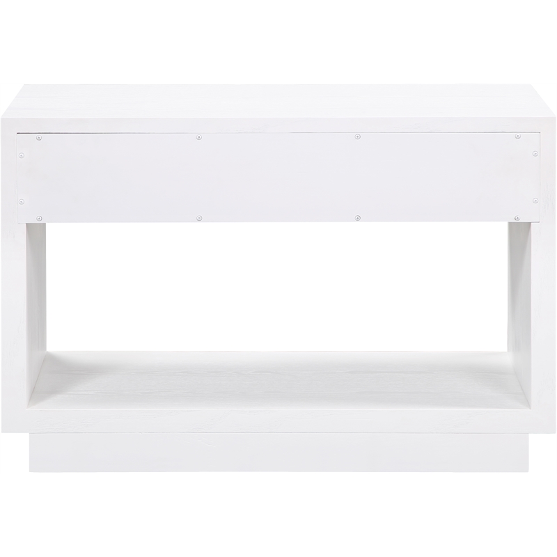 Meridian Furniture Avery White Wood Veneer Night Stand