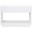 Meridian Furniture Avery White Wood Veneer Night Stand