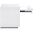 Meridian Furniture Avery White Wood Veneer Night Stand