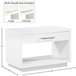 Meridian Furniture Avery White Wood Veneer Night Stand