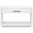Meridian Furniture Avery White Wood Veneer Night Stand