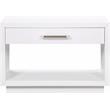 Meridian Furniture Avery White Wood Veneer Night Stand