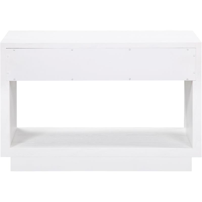 Meridian Furniture Avery White Wood Veneer Night Stand