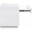 Meridian Furniture Avery White Wood Veneer Night Stand