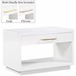 Meridian Furniture Avery White Wood Veneer Night Stand