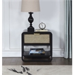 Meridian Furniture Sage Black Wood Veneer Night Stand