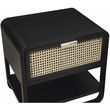 Meridian Furniture Sage Black Wood Veneer Night Stand
